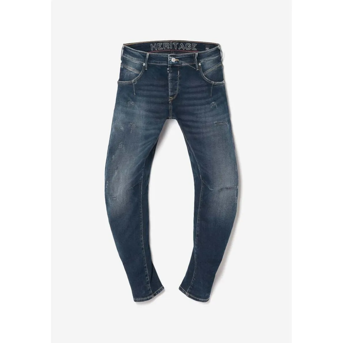 Jeans tapered 903, longueur 34 bleu en coton Owen