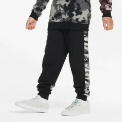 Jogging ajusté à motif camouflage ESS+CAMO noir en coton