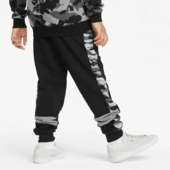 Jogging ajusté à motif camouflage ESS+CAMO noir en coton
