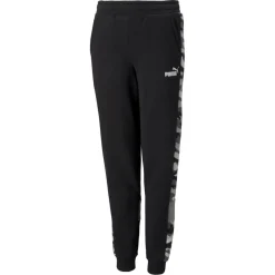 Jogging ajusté à motif camouflage ESS+CAMO noir en coton