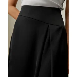 Jupe asymétrique Versatile en soie noir