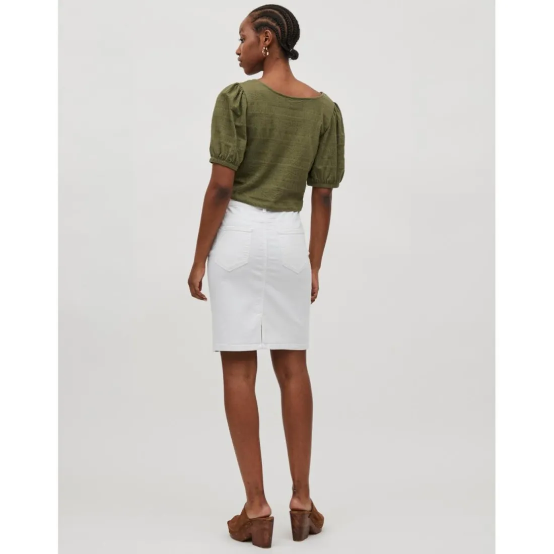 Jupe courte blanc Noor