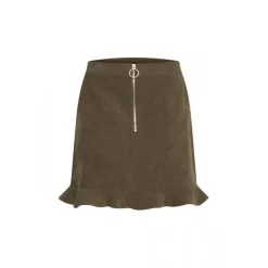 Jupe courte BXELEXIA vert olive