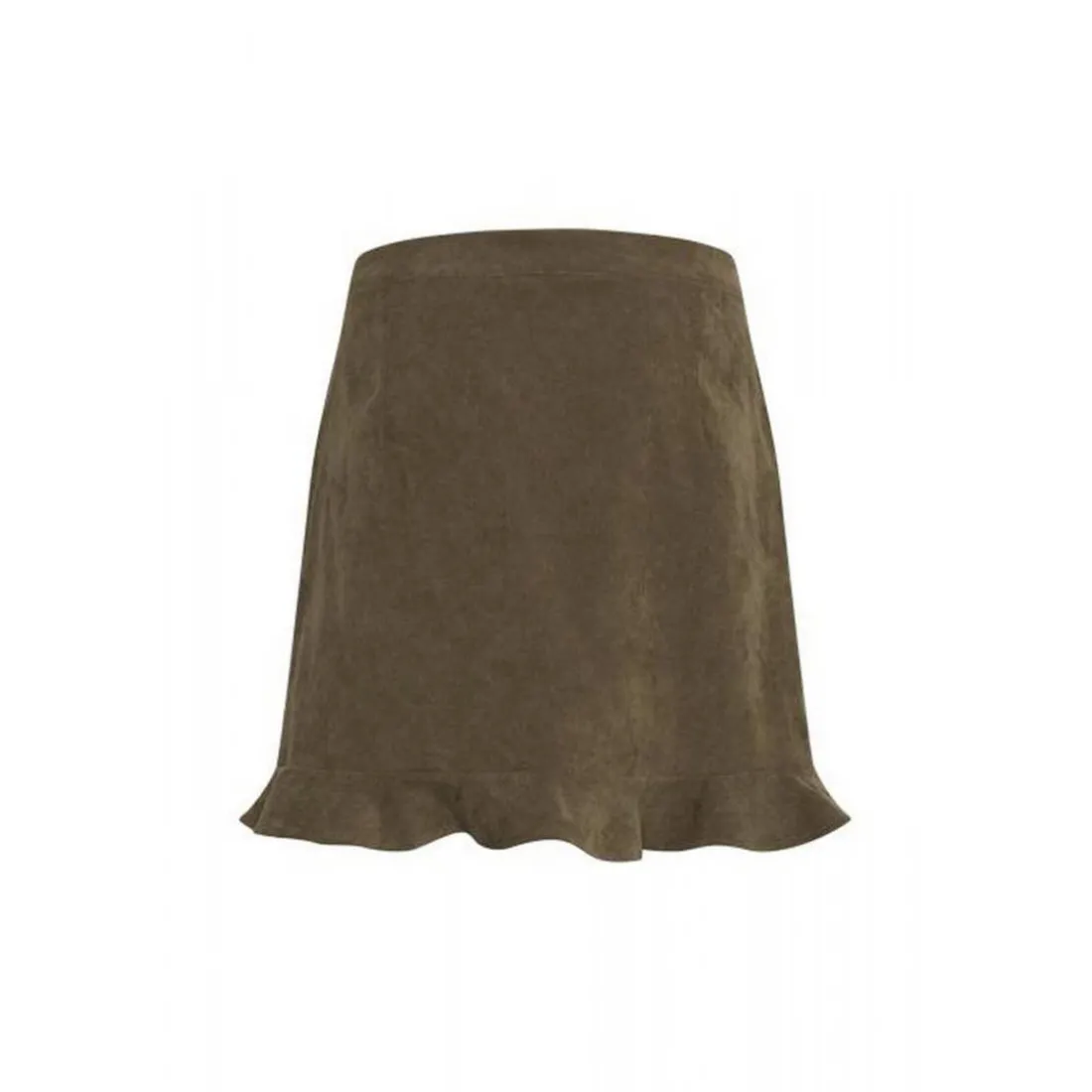 Jupe courte BXELEXIA vert olive