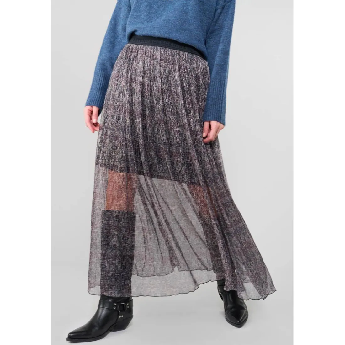 Jupe droite AMOUS multicolore Vera