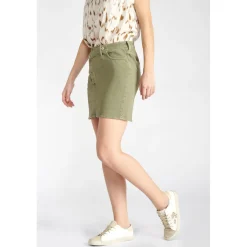 Jupe droite en jeans ALOFI vert