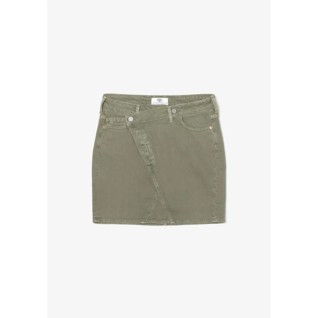 Jupe droite en jeans ALOFI vert