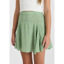 Jupe evasée, patineuse fille ERENAGI multicolore en coton Olia