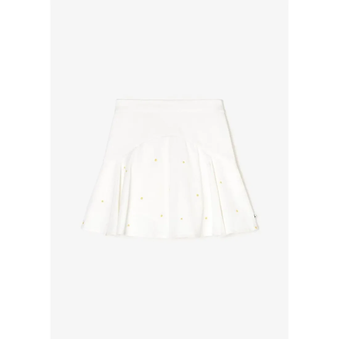 Jupe fille, evasée, patineuse SHELAGI blanc en coton