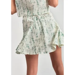 Jupe fille, evasée, patineuse MERILGI vert d'eau Pey