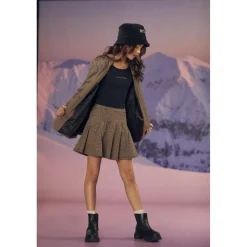 Jupe fille, evasée, patineuse FELIGI blanc