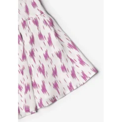 Jupe fille, evasée, patineuse MARLIGI rose en viscose