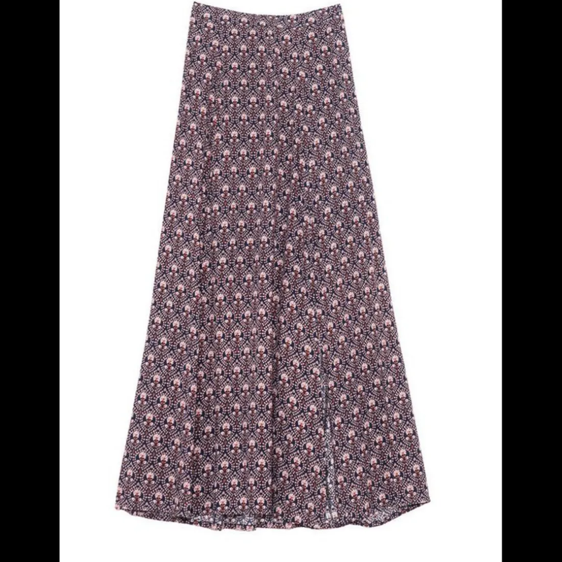 Jupe JENDRA flower bleu en viscose