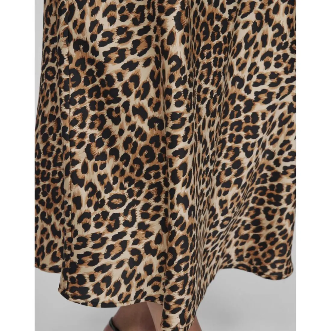 Jupe longue motifs léopard Ellette marron Ana