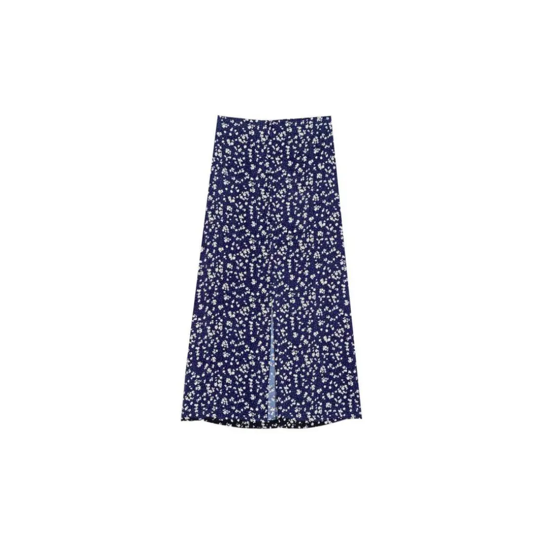Jupe Midi Dimora bleu marine en viscose