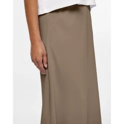 Jupe midi marron Skye