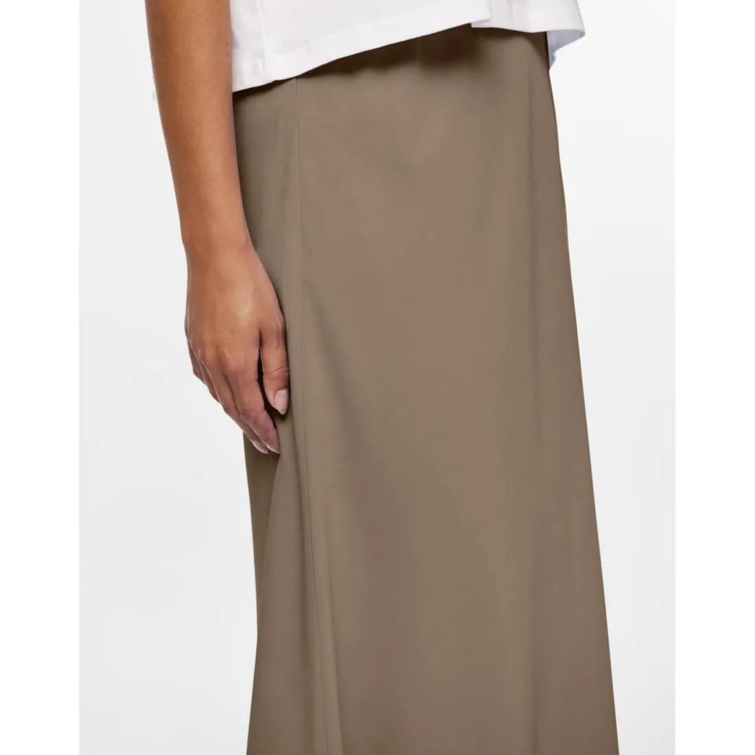Jupe midi marron Skye