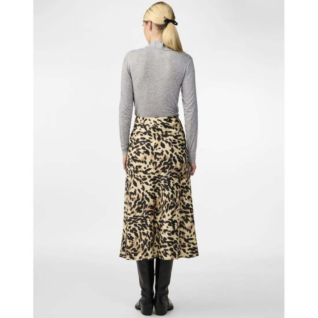 Jupe midi noir Quin