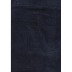 Jupe midi plissée bleue coton