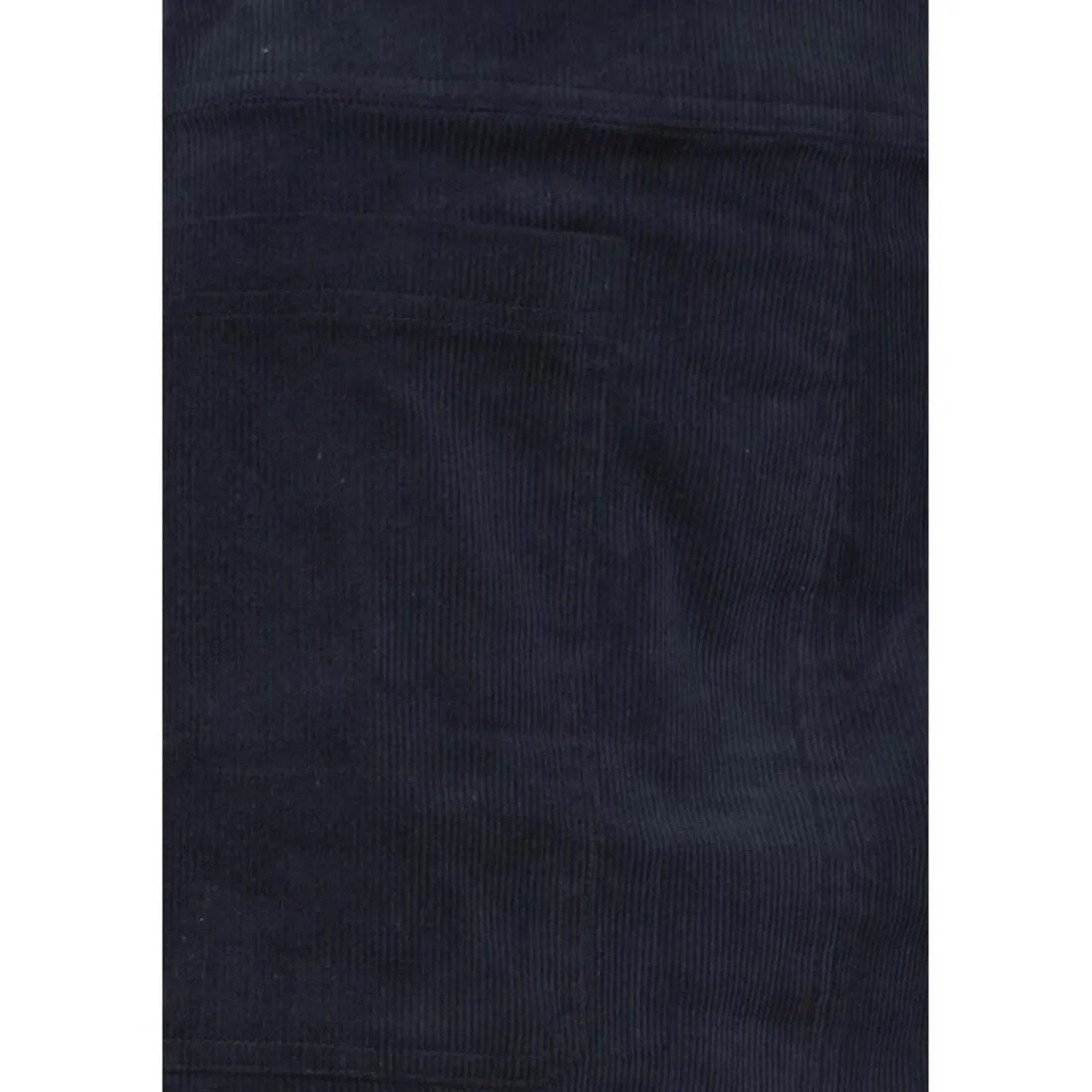 Jupe midi plissée bleue coton