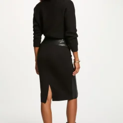 Jupe mi-longue femme Morgan noir