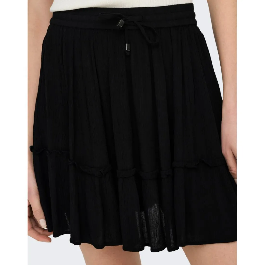 Jupe noir en viscose Yara