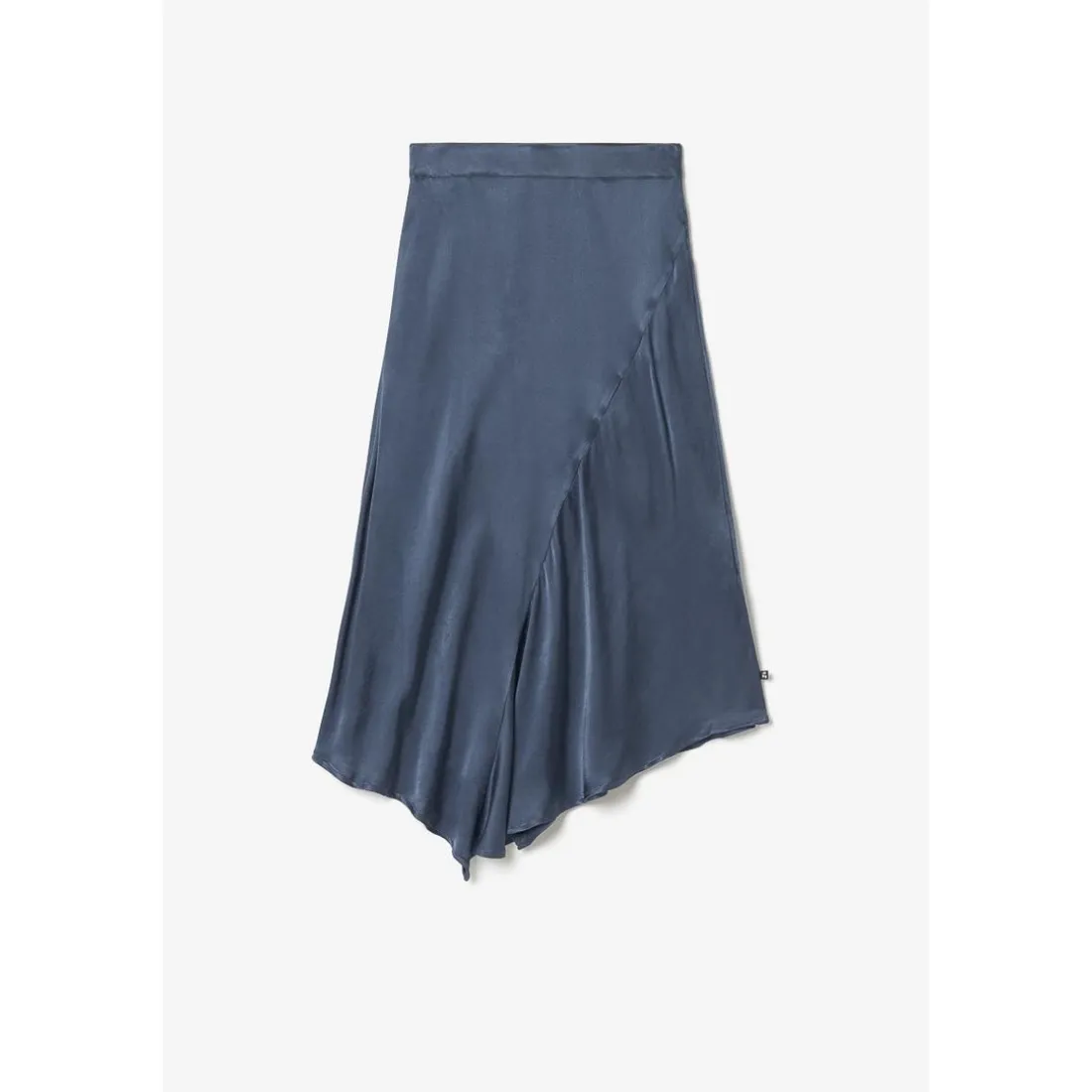 Jupe évasée - Bleue en viscose