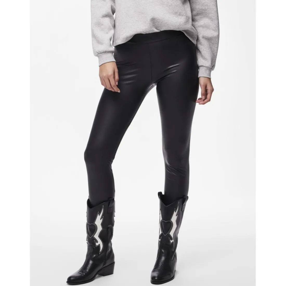 Legging stretch fit noir Queen