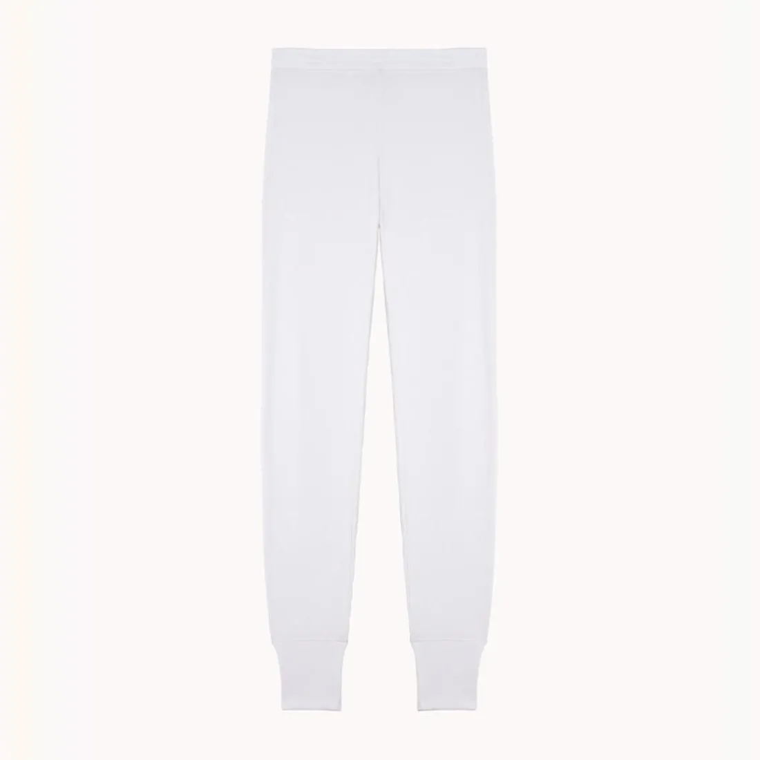 Legging taille haute en coton - Blanc