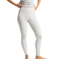 Legging taille haute en coton - Gris