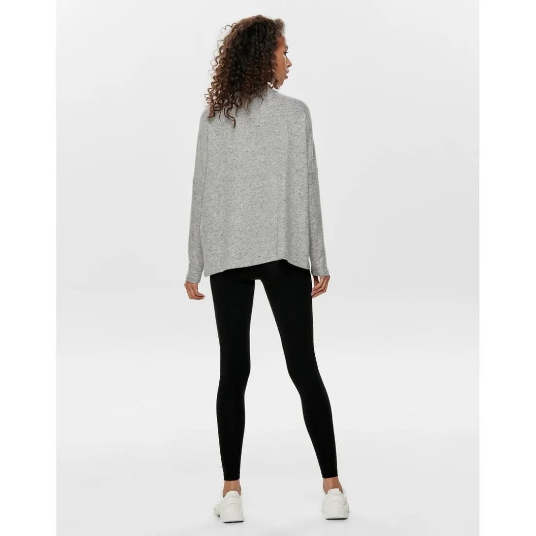 Leggings Ceinture élastiquée noir en coton