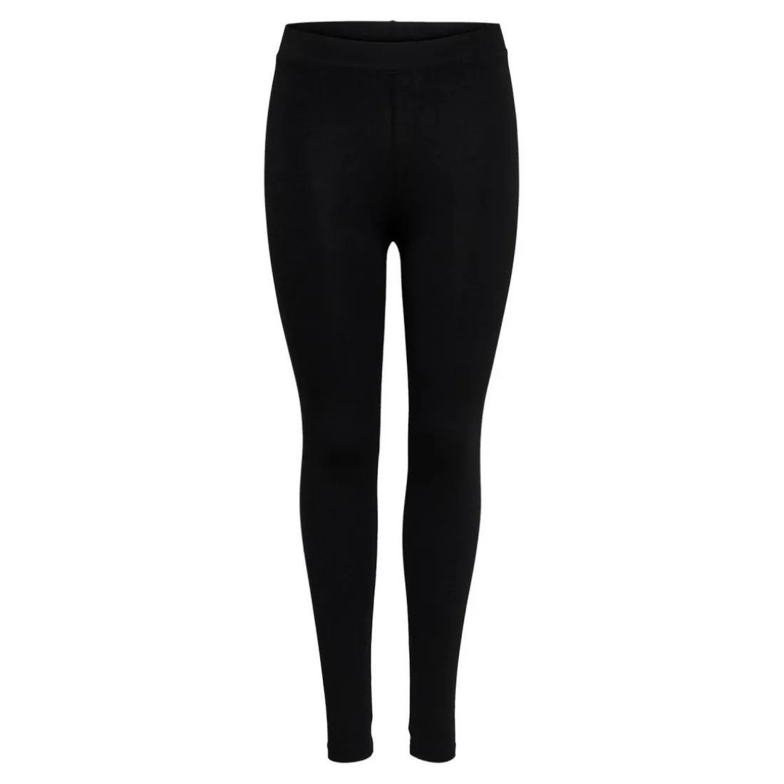 Leggings Ceinture élastiquée noir en coton