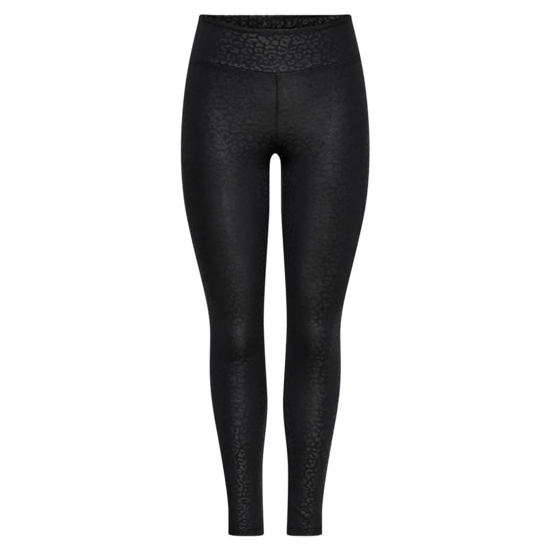 Leggings Imprimé all over Ceinture élastiquée noir en coton Isa