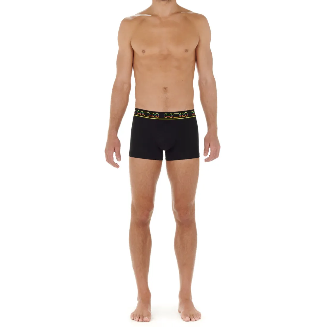 Lot de 2 boxer en coton noir et rouge