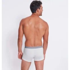 Lot de 6 boxer homme blanc en coton