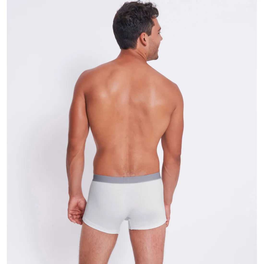 Lot de 6 boxer homme blanc en coton