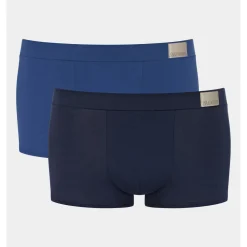 Lot de 2 boxer homme bleu marine + bleu foncé en coton