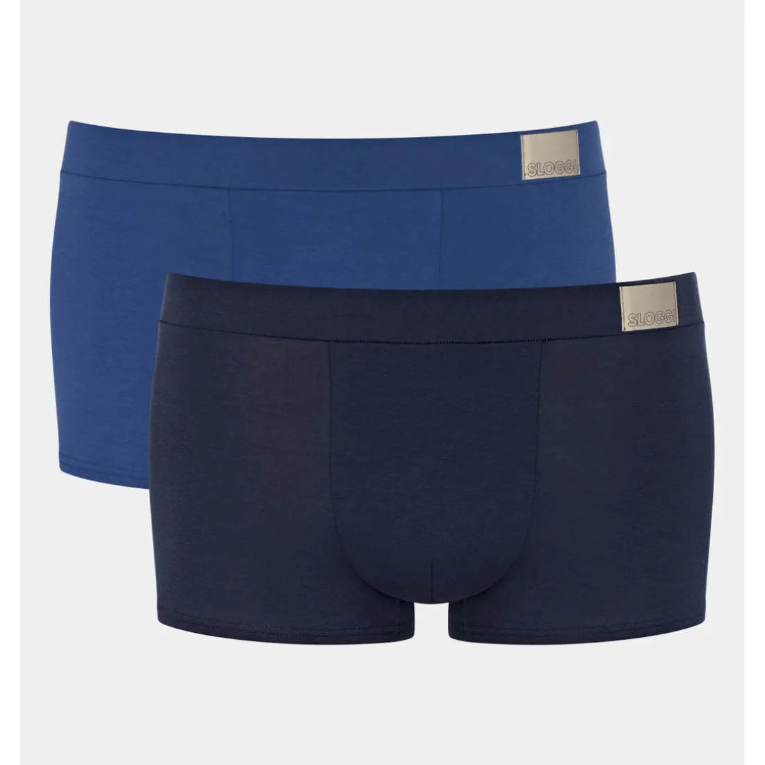 Lot de 2 boxer homme bleu marine + bleu foncé en coton