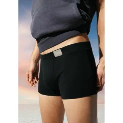 Lot de 4 boxer homme noir en coton