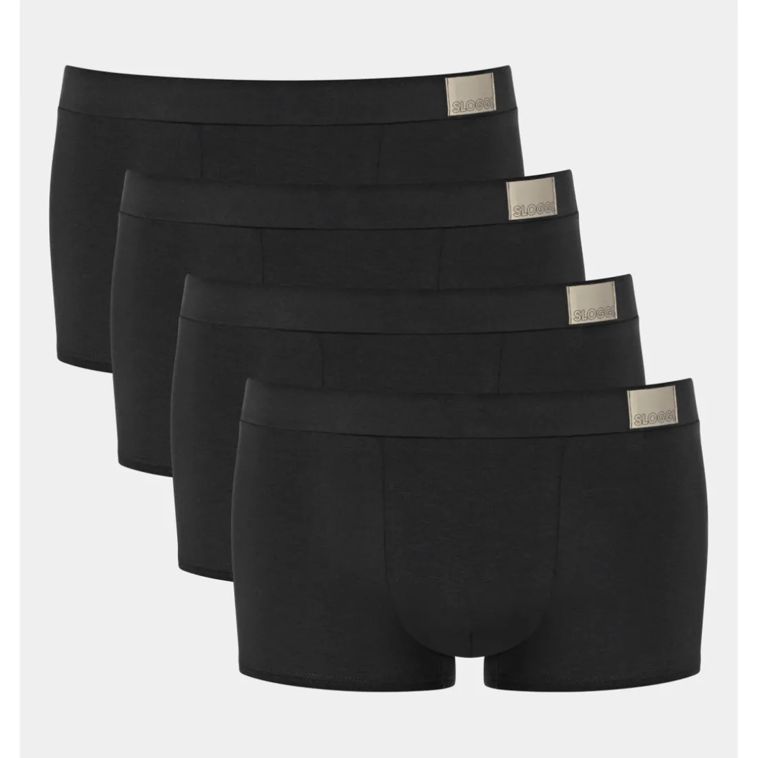 Lot de 4 boxer homme noir en coton