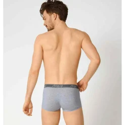 Lot de 2 Boxers blanc et noir courts Homme Multicolore