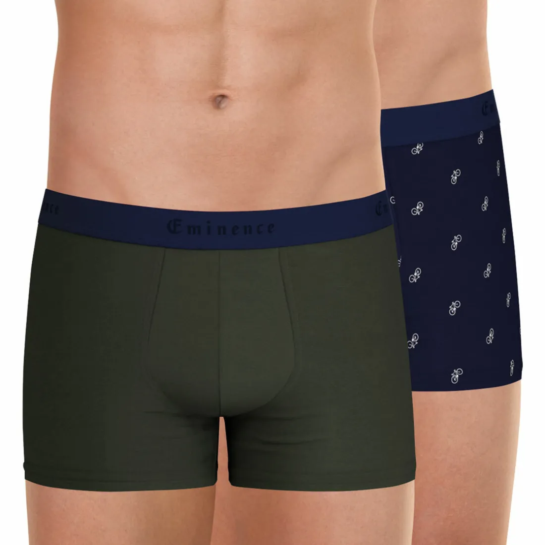 Lot de 2 boxers bleu Fait en France pour homme