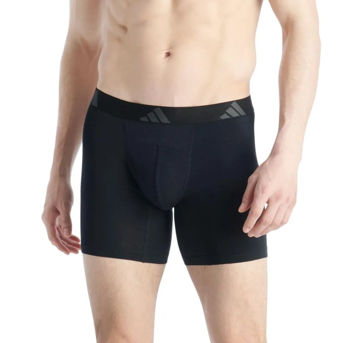Lot de 2 boxers brief ergonomiques homme Active Flex Cotton Adidasport gris en coton