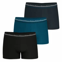 Lot de 3 boxers Business bleu en coton pour homme
