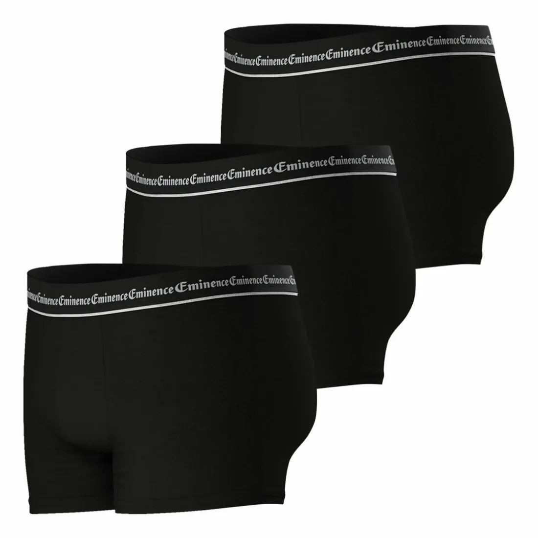 Lot de 3 boxers Business noir en coton pour homme