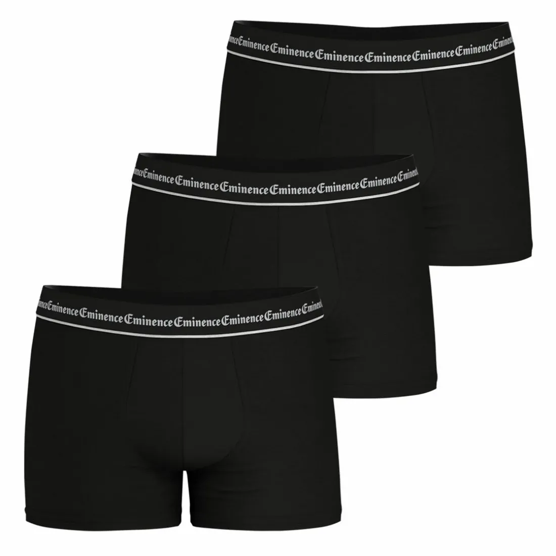 Lot de 3 boxers Business noir en coton pour homme