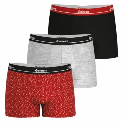 Lot de 3 boxers Chic rouge pour homme