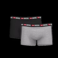 Lot de 2 boxers coton noir/gris