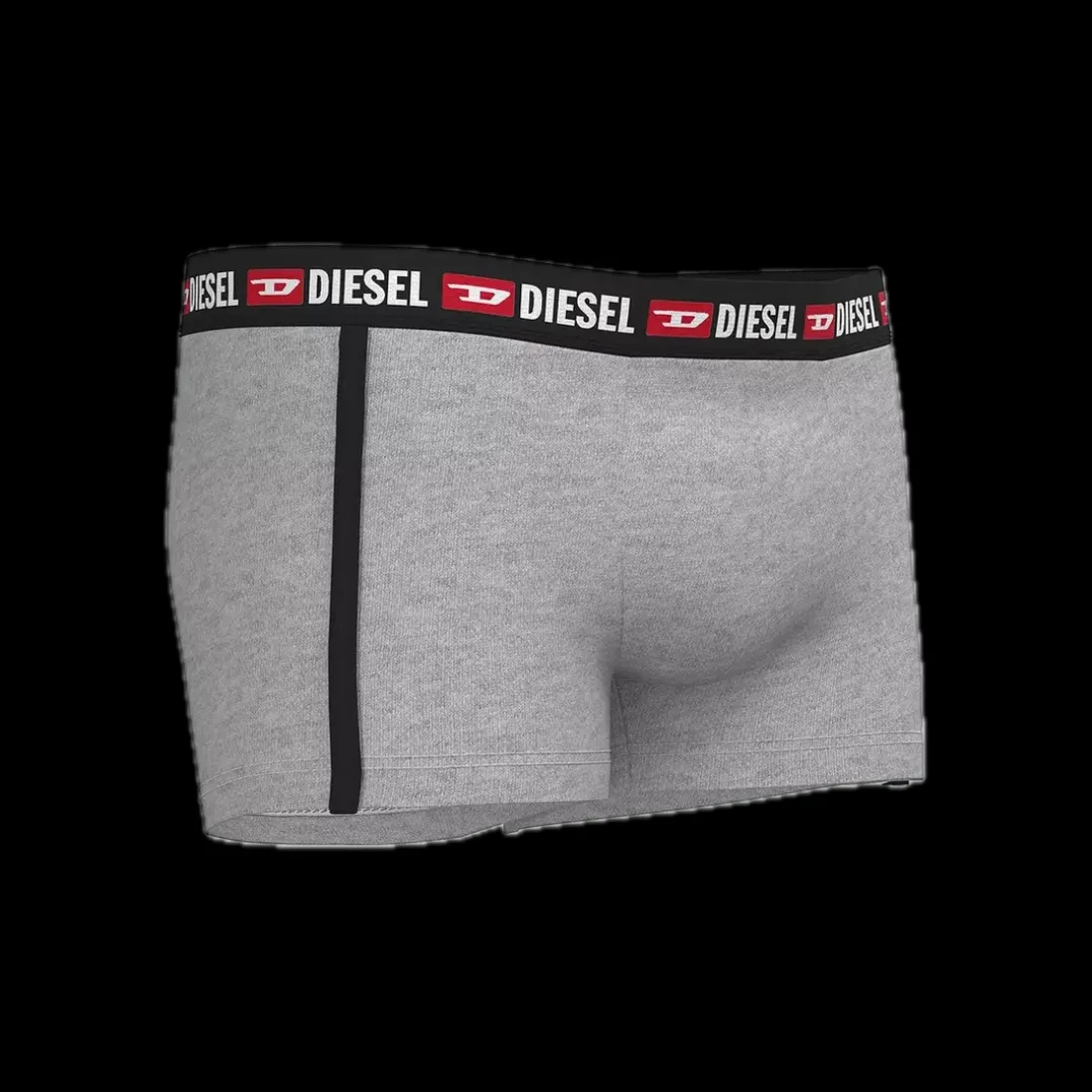 Lot de 2 boxers coton noir/gris