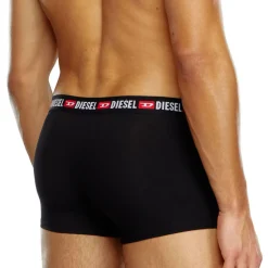 Lot de 3 boxers coton noir avec détail blanc